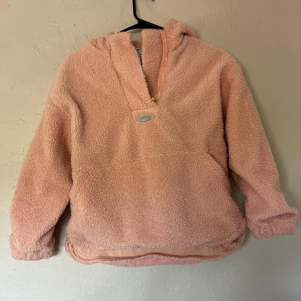 Nike Girls' Pink Sherpa hoodie
